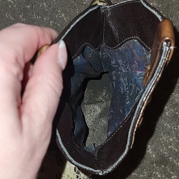 Vintage Dingo Made in the USA Snake Skin Cowboy Boots with Toe Tips - Picture 11 of 16